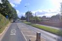 Main Road in Kesgrave was blocked following a crash