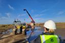 Work continues on Stiffkey Bridge