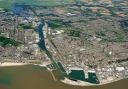 The scale of the progress made on the Lowestoft Eastern Energy Facility (LEEF) in Lowestoft - around the PowerPark area - was captured in this aerial photo captured from late July. Picture: Mike Page