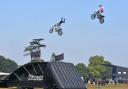 The Bolddog FMX motorcycle display team at the 48th Henham Steam and Country Show. Picture: Mick Howes