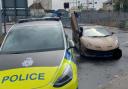 A Lamborghini was pulled over in Lowestoft