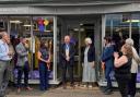 Simon and Josephine Flunder cut the ribbon at Southwold