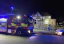 Suffolk firefighters at the scene of the blaze at the former Kevill Arms pub on Durban Road, Kirkley in Lowestoft. Picture: Submitted