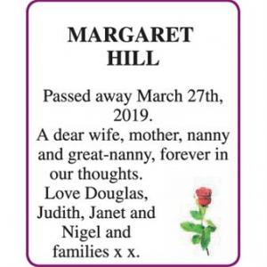 MARGARET HILL