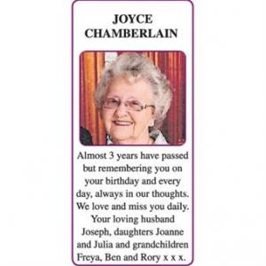 JOYCE CHAMBERLAIN