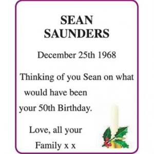 SEAN SAUNDERS