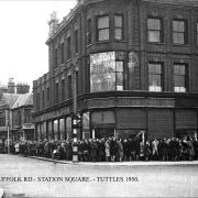 Lowestoft's Tuttles building in the 1950sPicture: John Holmes, My Lowestoft Scrapbook