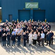 Lowestoft-based staff members of Harrod UK Ltd mark 70 years. Picture: Harrod UK Ltd