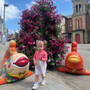 Ella in Lowestoft town centre ahead of the Discover Lowestoft Summer Trail that launches this weekend. Picture: Lowestoft Vision
