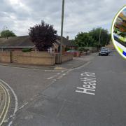 Suffolk Constabulary, inset, are investigating following the theft from a boat moored near Heath Road in Lowestoft. Picture: Google Images/Newsquest