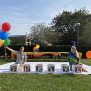 Jade Laurence-Barker and Zeegan Warne of Red Oak Primary School in Lowestoft celebrate the status Picture: Active Learning Trust