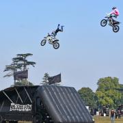 The Bolddog FMX motorcycle display team at the 48th Henham Steam and Country Show. Picture: Mick Howes