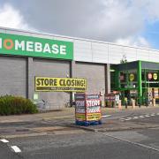 Store closing signs have gone up at Homebase Lowestoft as proposals are lodged for a new Sainsbury's store. Picture: Mick Howes