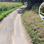 Police are investigating after around 60 fence posts were stolen from a field near Marsh Lane in Carlton Colville, Lowestoft. Pictures: Google Images/Newsquest