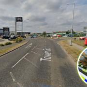 Suffolk Constabulary (inset) are investigating after a purse was stolen from a store on Tower Road, in south Lowestoft. Picture: Google Images/Newsquest