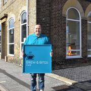 Keith Groom, owner of Brew & Bites Cafe in Lowestoft, which opens this weekend. Picture: Mick Howes