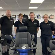 The East Coast Mobility team at the store in Lowestoft. Picture: East Coast Mobility