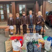 Old School Henstead pupils donated to Waveney Foodbank