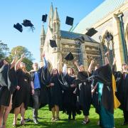 The annual University of Suffolk at East Coast College graduation at Great Yarmouth Minster 2024. Picture: Julian Claxton