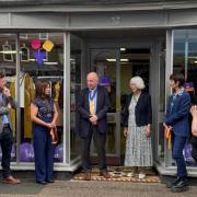 Simon and Josephine Flunder cut the ribbon at Southwold