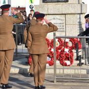 Lowestoft Remembrance service and parade 2024 on Royal Plain. Picture: Mick Howes