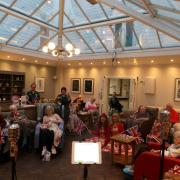 Residents create poppy wreaths to honour the fallen