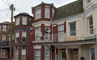 14 Beach Road (centre) in Lowestoft, which East Suffolk Council has given permission to be turned into an HMO. Picture: Google Images