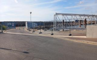 Remedial works on the defences on Hamilton Road in Lowestoft are continuing after 'some defects' were found in the tidal flood walls. Picture: Coastal Partnership East Facebook