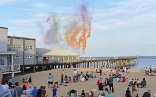 The UK first fireworks display at Claremont Pier in Lowestoft. Picture: Mick Howes