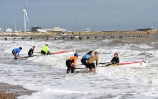 'The Lowestoft Last Light Beach Sprint Regatta' is held. Picture: Mick Howes