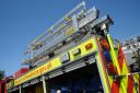 Reports of a barn filled with hay catching alight in Snetterton were made to emergency services at 12.28pm.