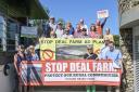 Objectors against the energy plant plans for Deal Farm in Bressingham