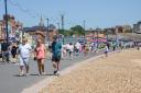 Sunseekers flocked to Felixstowe promenade as summer arrived