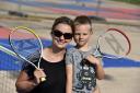 Anna Tobojka and nephew Oliver Kwiatkowski, aged five, took part in a tennis session at Bitts Park in Carlisle