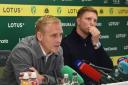 Johannes Hoff Thorup (left) and Ben Knapper are already planning for Norwich City's January transfer window