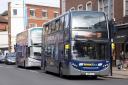 Buses in Norwich city centre