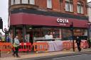 An Ipswich Costa Coffee reopened after closing for refurbishment last week