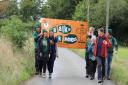 Participants of the Walk of Kindness return to Ditchingham after a 450-mile epic journey.