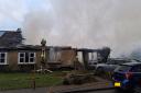 Photographs show the aftermath of a fire that ripped through a bungalow in Sutton Heath