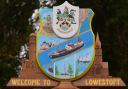 Welcome to Lowestoft - the town sign.