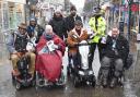 The mobility scooter awareness event in Lowestoft. Picture: Mick Howes