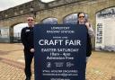 From left, Steve Hewett from Greater Anglia and Jacqui Dale from the Lowestoft Central Project. Picture: Wherry Lines