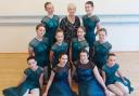 Miss Louise pictured centre back, with students from her dance school, The Louise Elizabeth School of Dance. Picture: David Hebborn