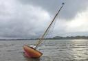 A yacht ran aground on a sandbank off the Suffolk coast on August 6.