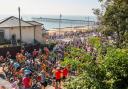 A scene from Felixstowe Pier for the 2023 Tour of Britain. Picture: SWpix.com