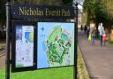 A map of Nicholas Everitt Park