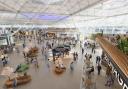 This CGI image shows how the inside of the Stansted Airport terminal could look after the renovation.