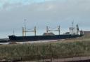 The MV Ruby cargo ship has been docked at Great Yarmouth