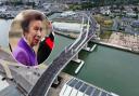 The Princess Royal is set to arrive to the opening of the Gull Wing Bridge in Lowestoft 30 minutes later than expected