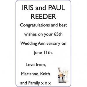 IRIS and PAUL REEDER